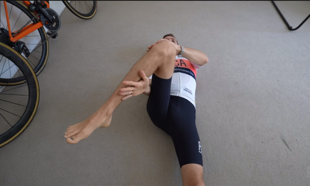 Warm-up exercises for cyclists with hip impingement for comfort and safety
