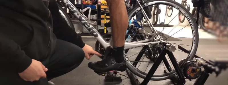 The proper placement of your feet on the pedals