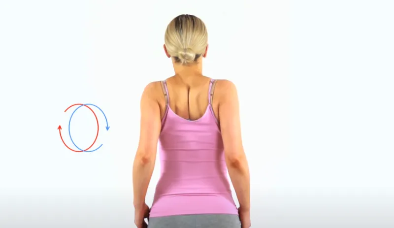 Stretches for cycling shoulder rolls