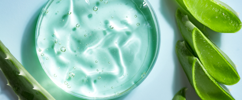 A schedule for applying aloe vera to sunburn after cycling