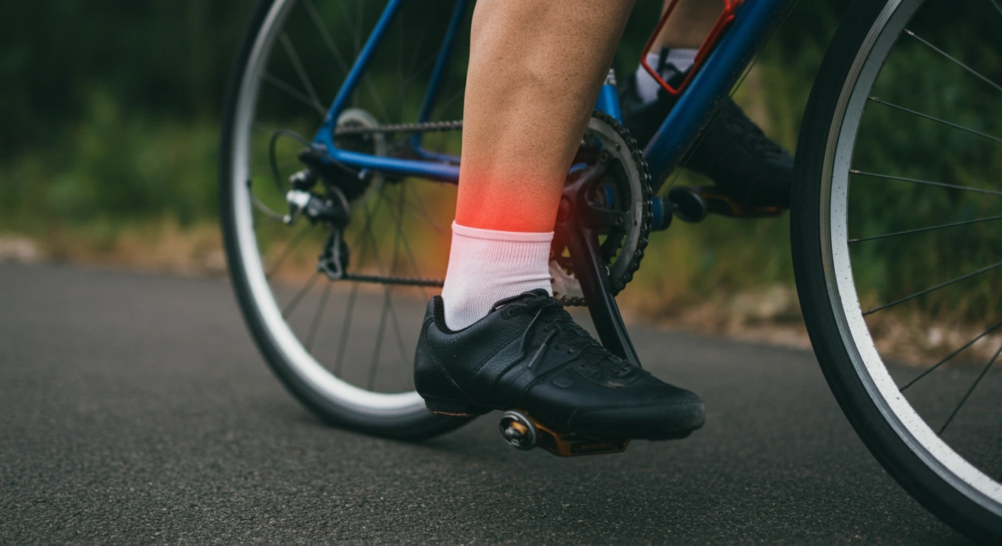 The right way to cycle with a sprained ankle