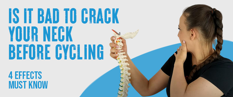 A cyclist considering cracking their neck before a ride