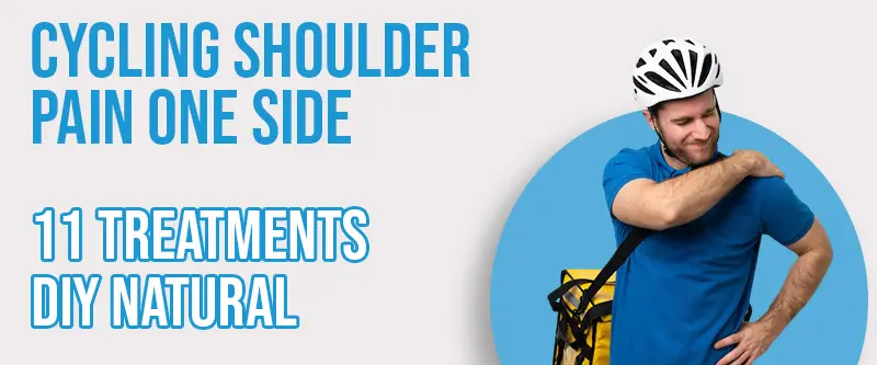 A cyclist with pain in just one shoulder