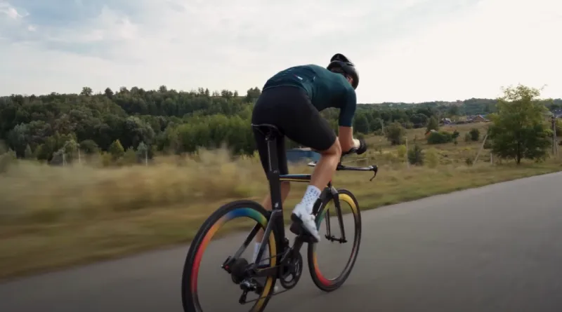 A ventilated cycling helmet designed to reduce heat