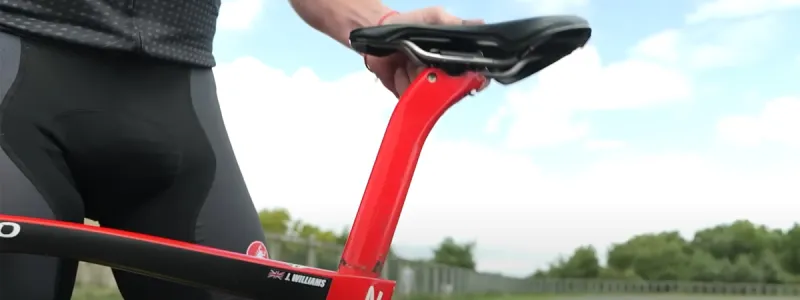 Adjusting saddle height to prevent knee pain