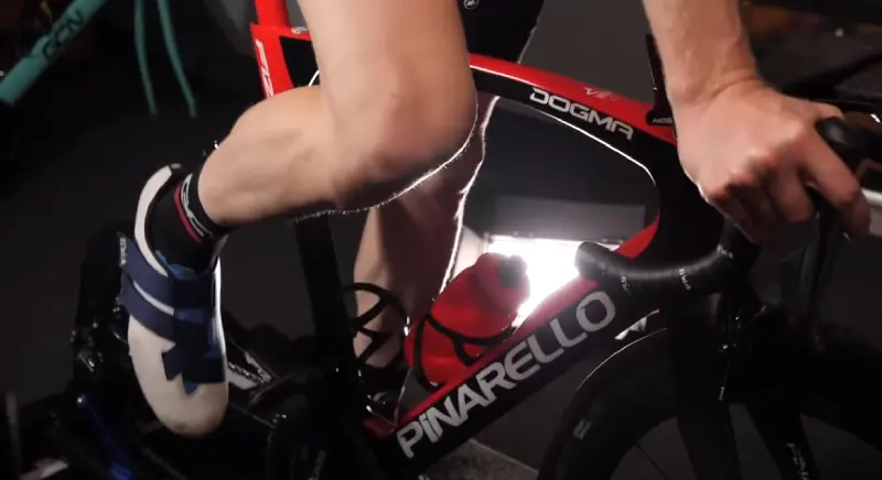 Correct cleat position on a cycling shoe for comfort