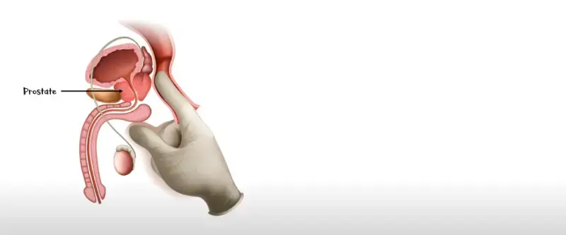 Cyclist feeling back pain from an enlarged prostate