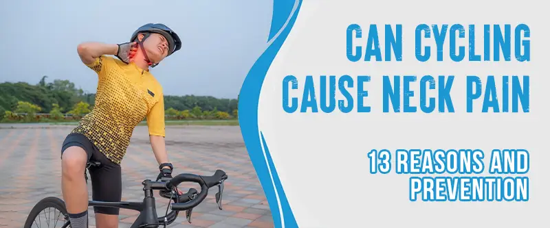 Cyclist with neck pain during long ride