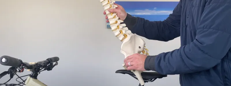 Getting a professional bike fit to protect the back