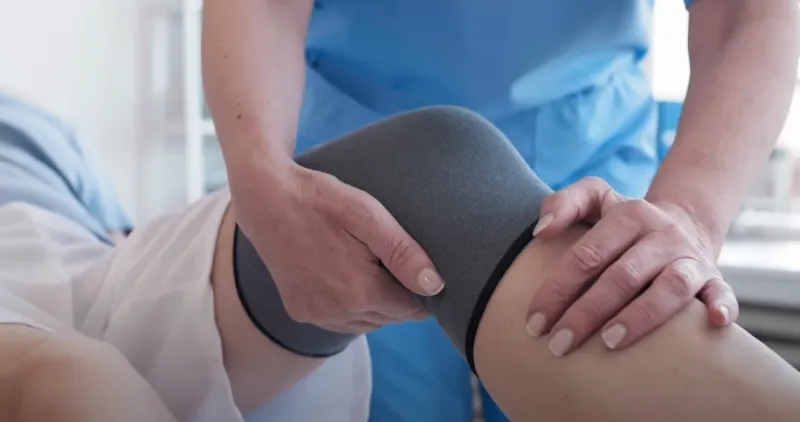 Ice therapy for arthritic cycling knees