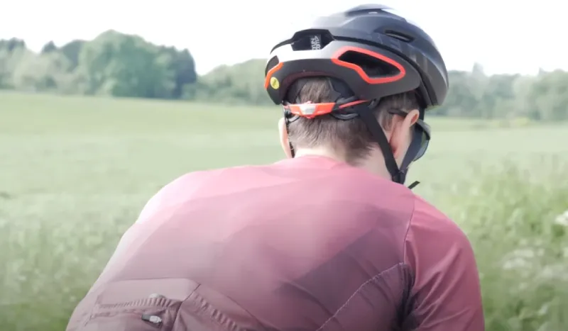 Staying hydrated by drinking water while cycling