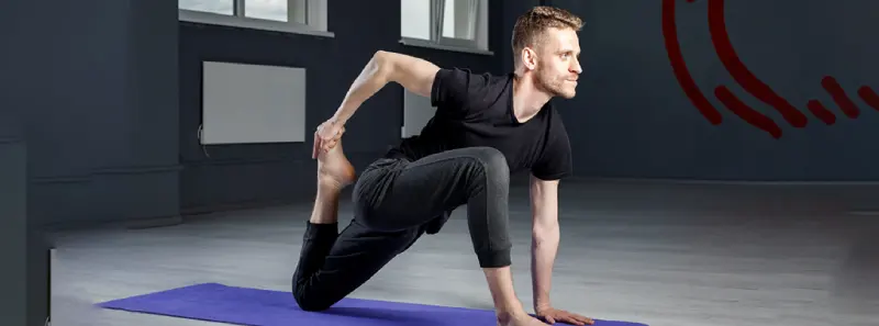 Stretching a calf muscle to relieve a leg cramp