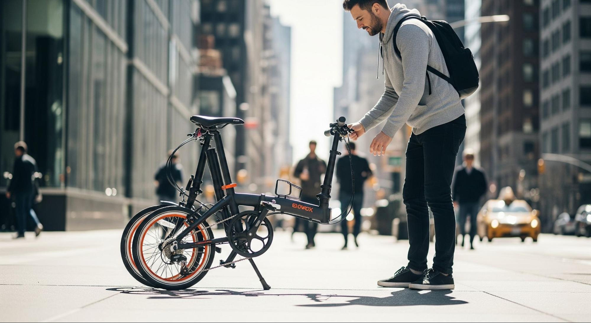 Compact folding bike for city commuting