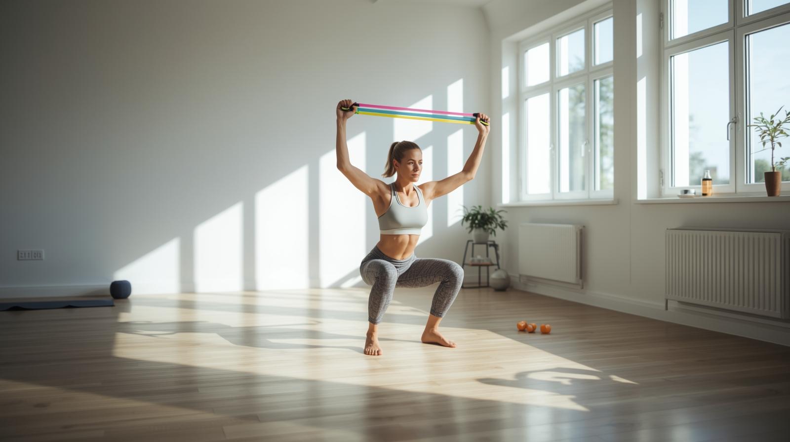 Beginner resistance band workout full body