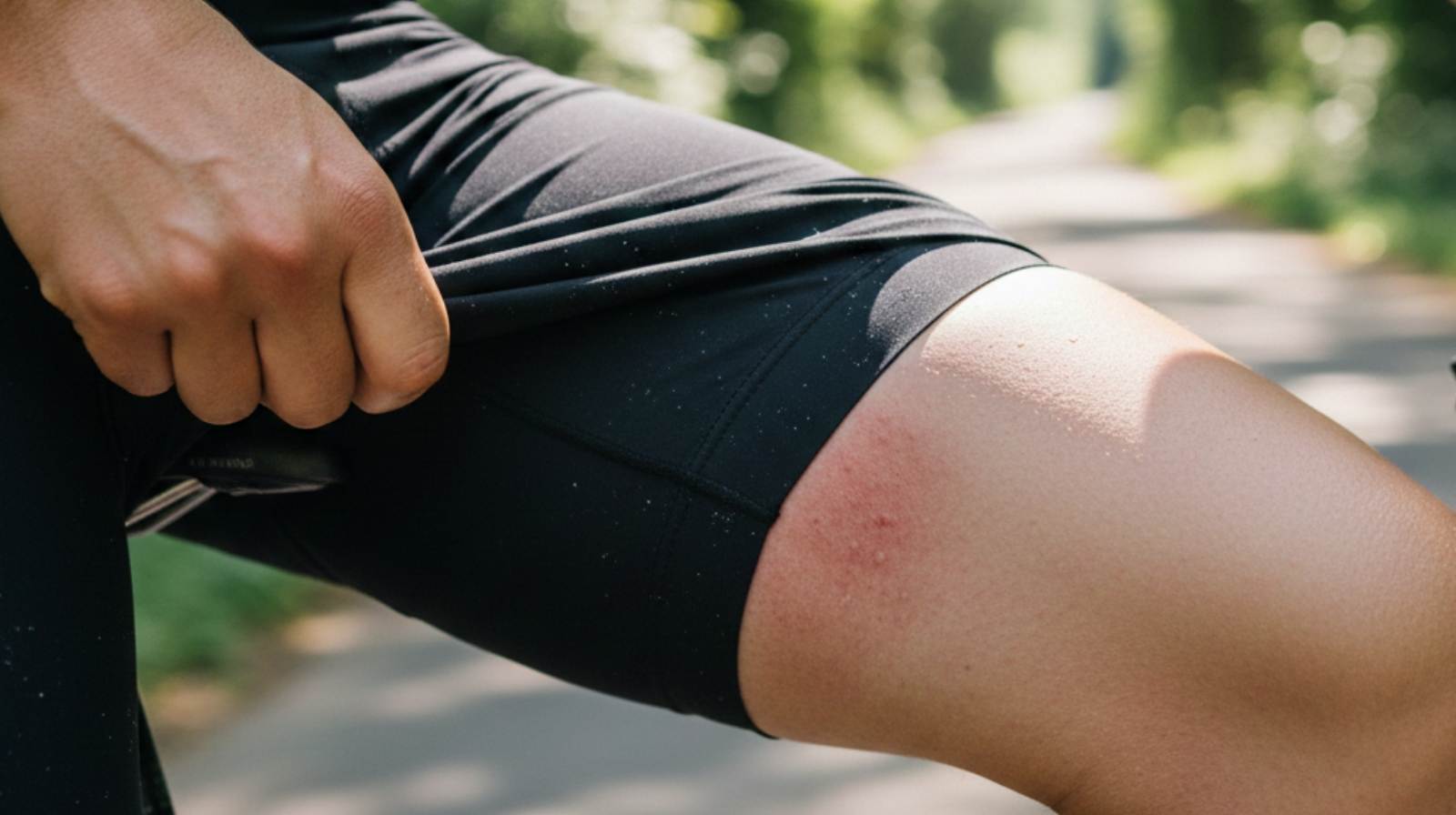 Chafing on inner thighs during hot bike ride