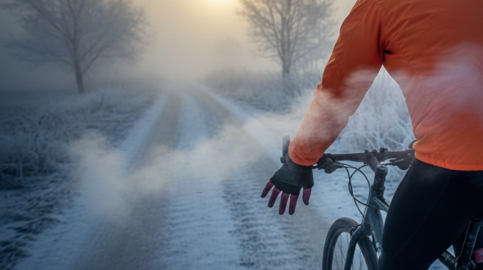 Hands going numb while biking in cold air