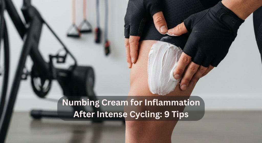 Numbing cream for cycling inflammation relief