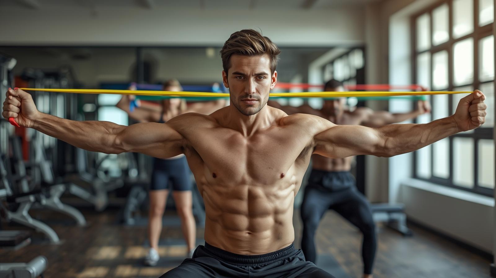 Resistance band exercises for full body strength