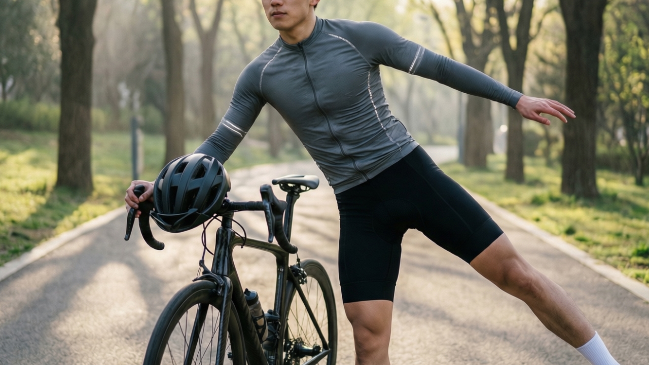 Cycling warm-up exercises for knees and hips