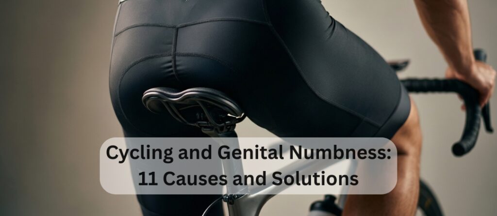 Perineum pressure points on a bicycle saddle