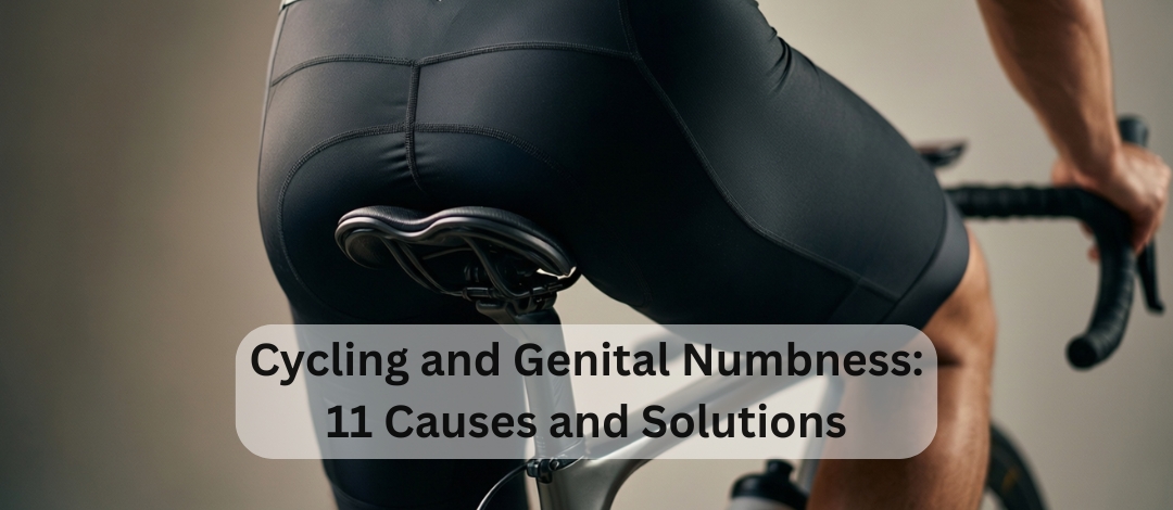 Perineum pressure points on a bicycle saddle