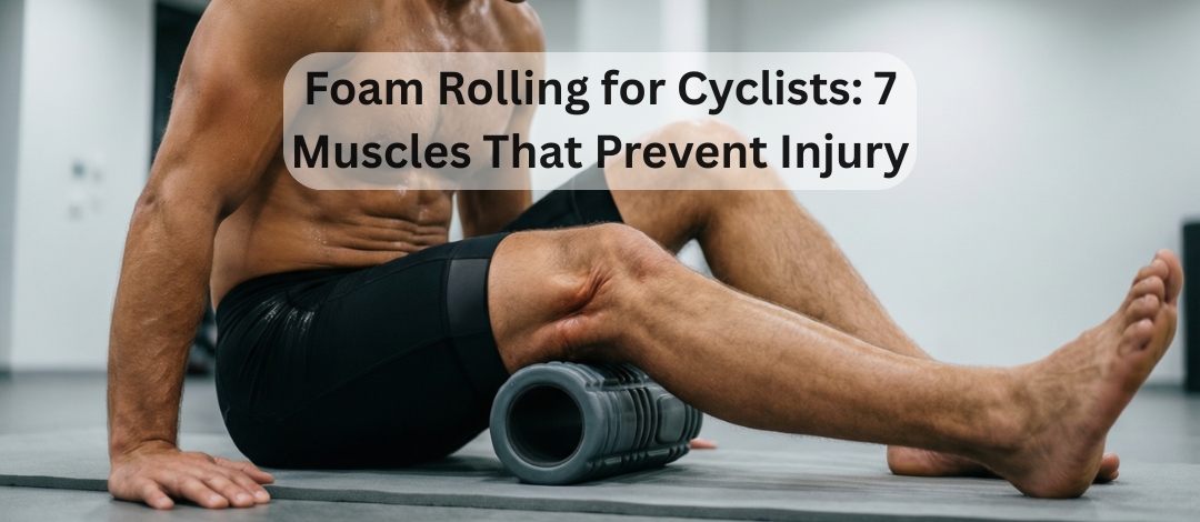 Foam rolling quadriceps after cycling