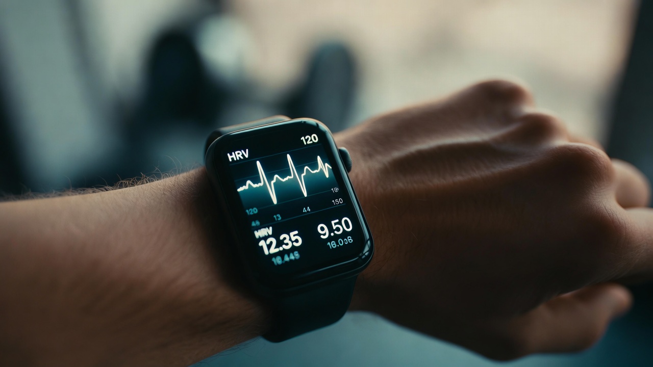 Heart rate variability tracked on wearable device