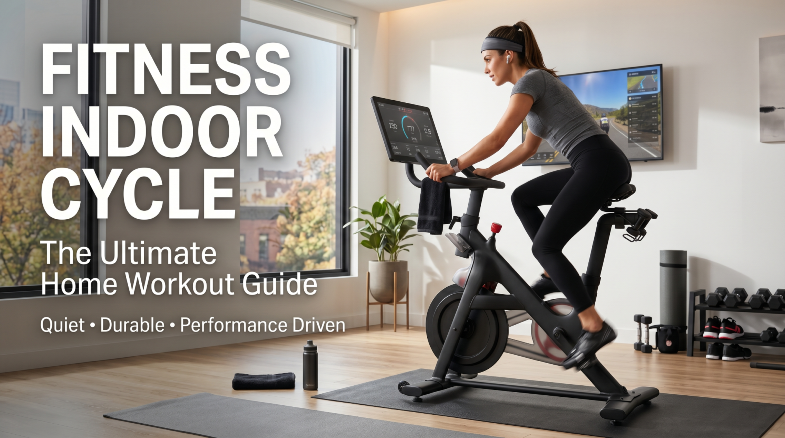 premium indoor fitness cycle for home cardio training