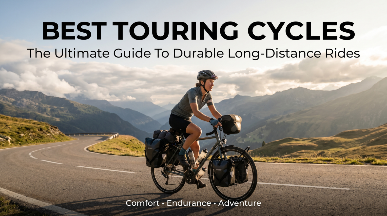 touring bicycle equipped for long distance cycling adventure